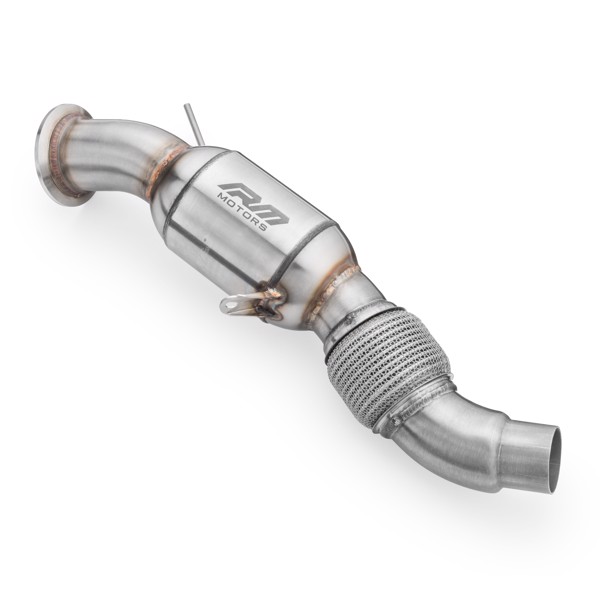 RM Motors Downpipe BMW E71 X6 30d M57N2 + CATALYST Emission standard - 100 cpsi, Capacity - Euro 3