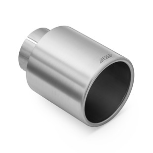 RM Motors RM Motors satin stainless steel exhaust tip KPZS Inlet diameter - 76 mm, Tip diameter - 101 mm, Including the clamp - Yes