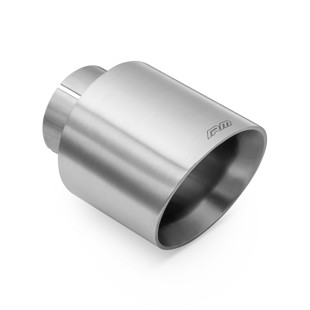RM Motors RM Motors satin stainless steel cut end KSCS/DS Inlet diameter - 76 mm, Tip diameter - 101 mm, Including the clamp - 