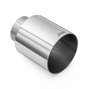 RM Motors RM Motors polished stainless steel straight tip KPCP Inlet diameter - 50 mm, Tip diameter - 101 mm, Including the clamp - No