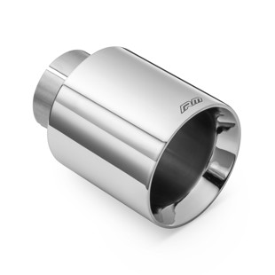 RM Motors RM Motors polished stainless steel straight tip KPCP/DS Inlet diameter - 76 mm, Tip diameter - 101 mm, Including the clamp - No