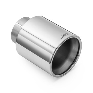 RM Motors RM Motors polished stainless steel straight tip KPZP/DK Inlet diameter - 76 mm, Tip diameter - 101 mm, Including the 