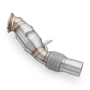 RM Motors Downpipe BMW F22-F23, F22-F23 LCI 220i, 230i B48 + CATALYST Emission standard - Euro 3, Capacity - 200 cpsi