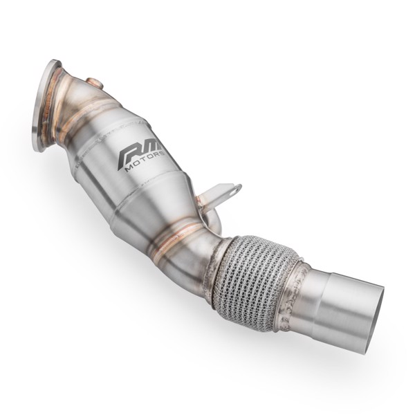 RM Motors Downpipe BMW F22-F23, F22-F23 LCI 220i, 230i B48 + CATALYST Emission standard - Euro 4, Capacity - 200 cpsi