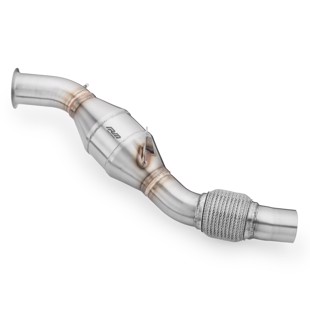 RM Motors Downpipe BMW E60, E61 520d N47 + CATALYST Emission standard - Euro 4, Capacity - 200 cpsi