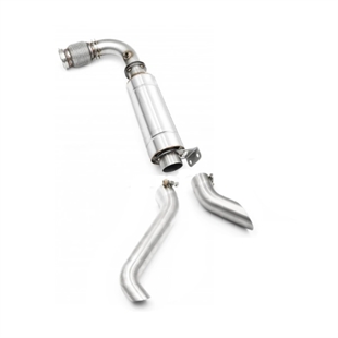 RM Motors Can Am Maverick X3 downpipe with silencer and tips