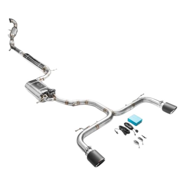 RM Motors Complete Exhaust System For Seat Leon Cupra 3 Hatchback With Sport Catalyst, Euro 4, 200 cpsi, 101 mm, Tip - 3