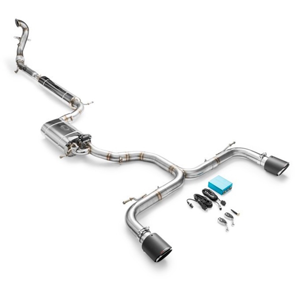 RM Motors Complete Exhaust System For Seat Leon Cupra 3 (Hatchback) Tip Diameter 89 mm & Exhaust Tip - 1