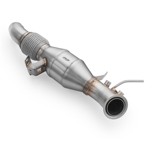 RM Motors Downpipe BMW F30, F31, F34 316d, 318d/dx, 320d/dx, 325d N47N, N47S1 Med Lyddemper