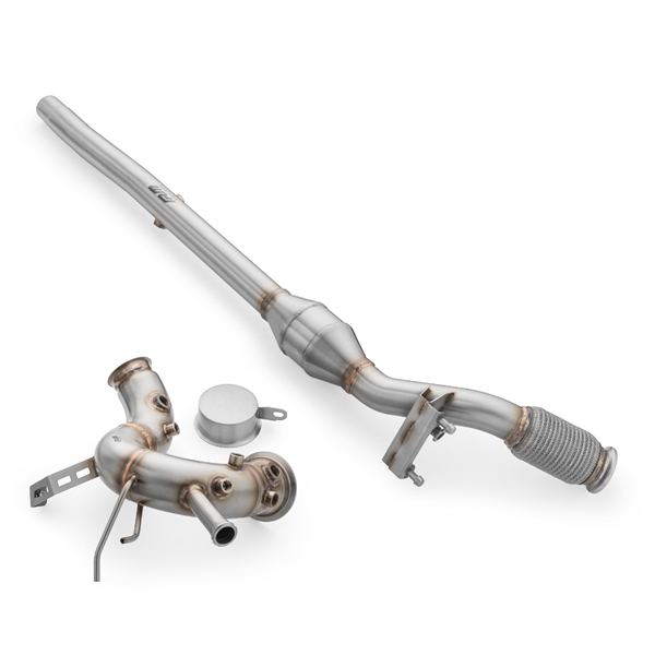 RM Motors Downpipe + DPF OFF Sett VW Golf VIII 2.0 TDI GTD, Katalysator - Euro 6, Uten Varmeskjold