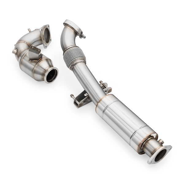 RM Motors Downpipe Med Lyddemper, Rør Og Lyddemper Hyundai Veloster N
