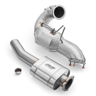 RM Motors Downpipe Sett Audi A4 S4 / Avant Quattro / Avant 3.0 TDI, Euro 6, Med Lyddemper Og Varmeskjold