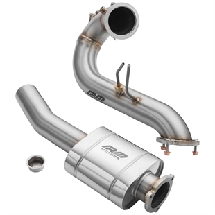 RM Motors Downpipe Set AUDI A4 S4 / Avant Quattro / Avant 3.0 TDI – No Catalytic Converter – With Silencer – No Set with Silencer – No Heat Shield