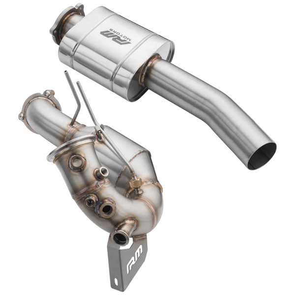 RM Motors Downpipe set AUDI A7 Sportback 3.0 TDI OBD + Silencer