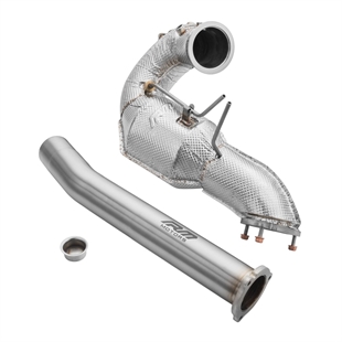 RM Motors Downpipe Set Audi A7 Sportback 3.0 TDI – No Catalytic Converter – No Silencer – No Set with Silencer – No Heat Shield