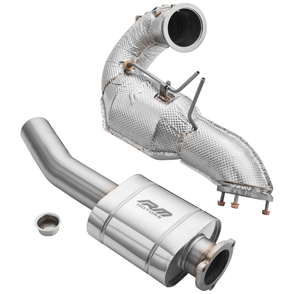 RM Motors Downpipe Set Audi A8 S8 / Quattro 3.0 TDI +Heat Shield EURO 6 + Silencer