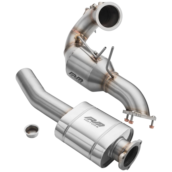 RM Motors Downpipe Set Audi A8 S8 / Quattro 3.0 TDI OBD + Silencer