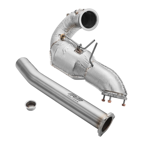 RM Motors Downpipe Set Audi Q5 3.0 TDI +Heat Shield OBD