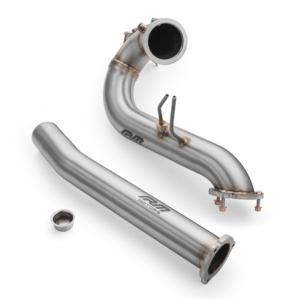 RM Motors Downpipe Sett Audi Q5 3.0 TDI, Uten Katalysator, Uten lyddemper, Uten Sett Lyddemper Og Uten Varmeskjold