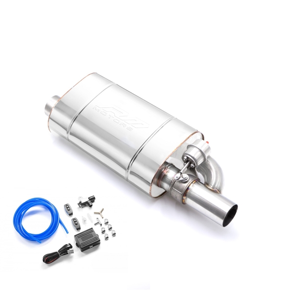 RM Motors Lyddemper Med Preging Og Vakuumventil, Lengde På Kanne - 300, Innløpsdiameter - 63,5 mm, Side - Høyre