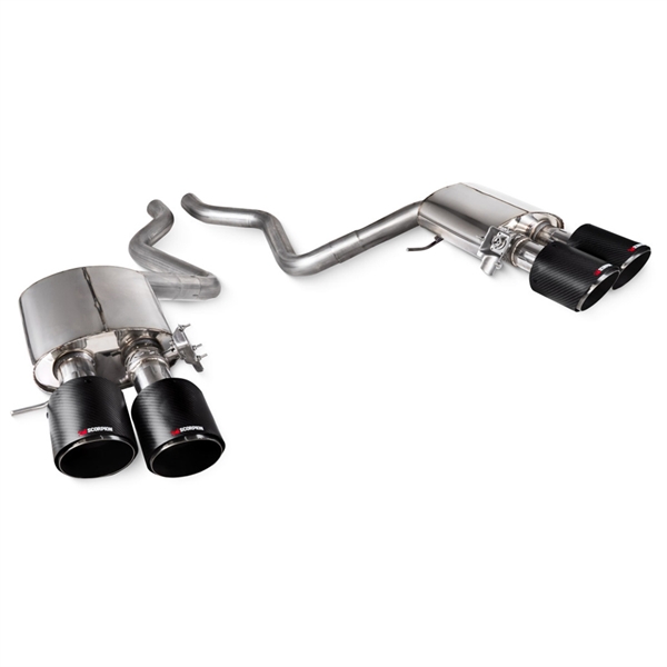 Scorpion Half System with Electronic Valves Land Rover Sport SVR 5.0 V8 - Ø114mm Polished Ascari Trims