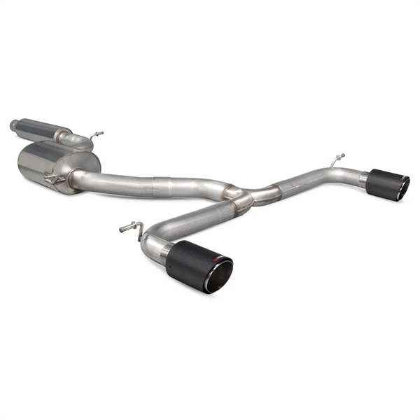 Scorpion Resonated Cat Back System VW MK7.5 1.5L TSI (GTI & GTD Styles) - Ascari (Twin)
