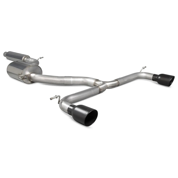 Scorpion Resonated Cat Back System VW MK7.5 1.5L TSI (GTI & GTD Styles) - Daytona (Twin) Ceramic