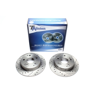 TA Technix Sport Bremseskivesett, Bakaksel Honda Civic VII Hatchback (EU, EP, EV)