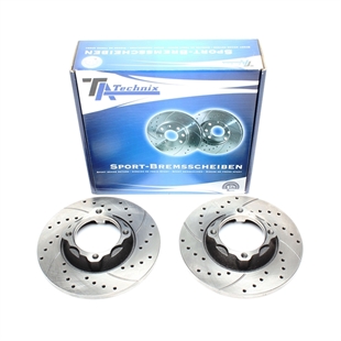 TA Technix Sport Bremseskivesett, Foraksel Mitsubishi Colt I (A15_A)