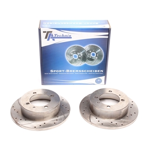 TA Technix Sport Bremseskivesett, Bakaksel Hyundai Sonata II (Y-2)