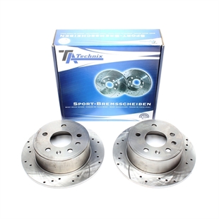 TA Technix Sport Bremseskivesett, Bakaksel Opel Vectra A (86_, 87_)