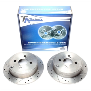 TA Technix Sport Bremseskivesett, Bakaksel Toyota Corolla (ZZE12_, NDE12_, ZDE12_)