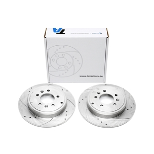 TA Technix Sport Bremseskivesett, Bakaksel Peugeot 607 (9D, 9U)