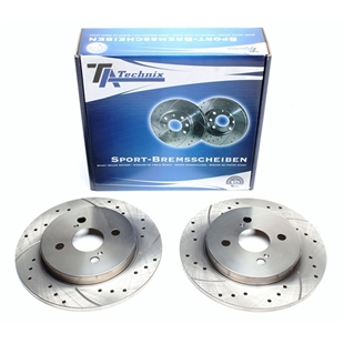TA Technix Sport Bremseskivesett, Bakaksel Toyota IQ Type (AJ1)