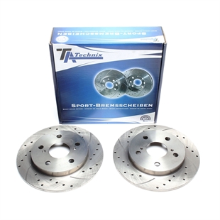 TA Technix Sport Bremseskivesett, Bakaksel Toyota Corolla Notchback (E17/18)