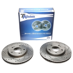 TA Technix Sport Bremseskivesett, Foraksel Mitsubishi Lancer Notchback (CS_A, CT0)