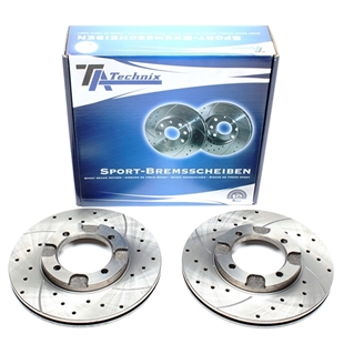 TA Technix Sport Bremseskivesett, Foraksel Mitsubishi Lancer IV (C6_A, C7_A)