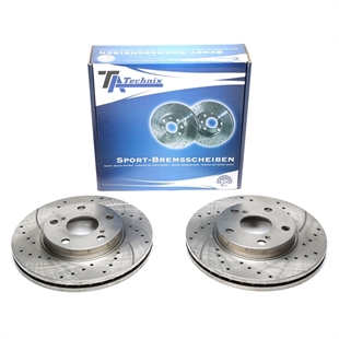 TA Technix Sport Bremseskivesett, Foraksel Toyota Auris E15J, E15UT