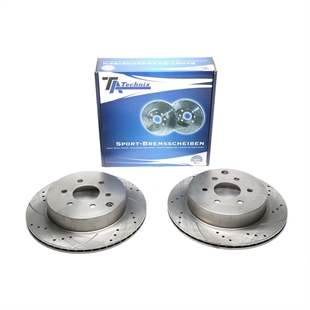 TA Technix Sport Bremseskivesett, Bakaksel Nissan Pathfinder III (R51)