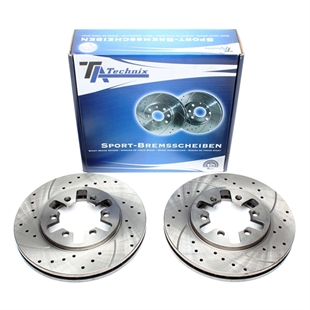 TA Technix Sport Bremseskivesett, Foraksel Nissan Pick Up III (D22)