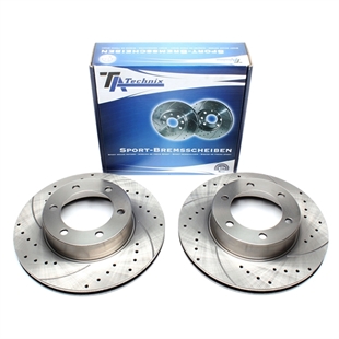 TA Technix Sport Bremseskivesett, Foraksel Toyota Land Cruiser 90 (_J9_)