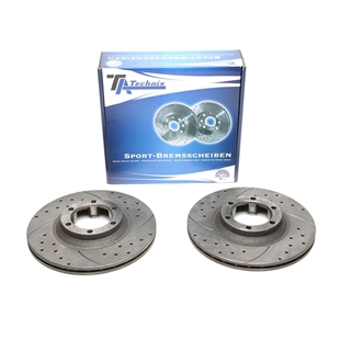 TA Technix Sport Bremseskivesett, Foraksel Mitsubishi Pajero I (L04_G, L14_G)
