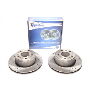 TA Technix Sport Bremseskivesett, Foraksel Land Rover Discovery II (LJ,LT)