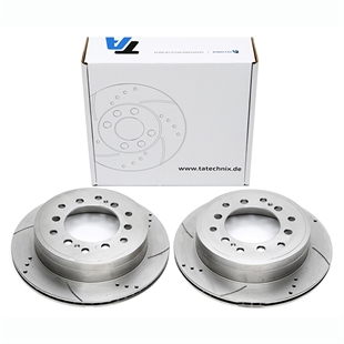 TA Technix Sport Bremseskivesett, Bakaksel Toyota Land Cruiser (KDJ12)