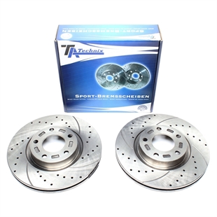 TA Technix Sport Bremseskivesett, Foraksel Mazda 3 (BK)