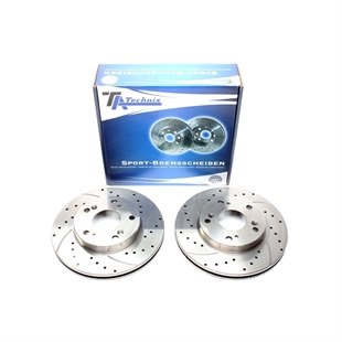TA Technix Sport Bremseskivesett, Foraksel Honda Civic VII Hatchback (EU, EP, EV)